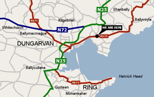 Map To Dungarvan Therapy